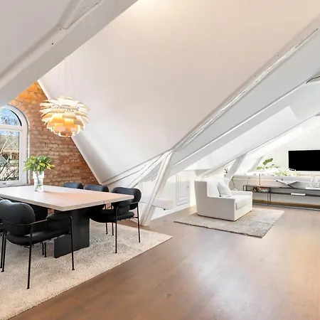 Large Penthouse With Roof Terrace אוסלו